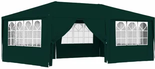 vidaXL Namiot imprezowy ze ściankami, 4x6 m, zielony, 90 g/m 48538 - Pawilony ogrodowe - miniaturka - grafika 6