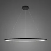 Lampy sufitowe - Altavola Design lampa wisząca Ledowe Okręgi No.1 czarna in 4k - miniaturka - grafika 1