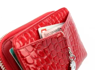 Nicole Portfel Skóra Naturalna Suwak Z Dwoma Klapkami NI55025 - Portfele - miniaturka - grafika 4