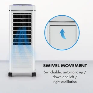 Klarstein Windspiel, chłodnica powietrza, 100 W, 12-godzinny timer, pilot zdalnego sterowania, biała ACO18-Windspiel WH - Klimatory - miniaturka - grafika 6