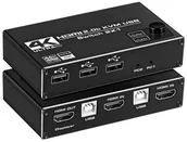 Przełączniki KVM - Switch Kvm Usb + Hdmi 2/1 Spacetronik SPH-KVM22 - miniaturka - grafika 1