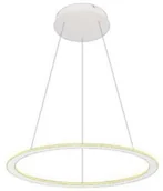 Lampy sufitowe - Mdeco LAMPA wisząca SLIM/000033/4000/W MDECO metalowa OPRAWA okrągły ZWIS LED 90W 4000K ring biały - miniaturka - grafika 1