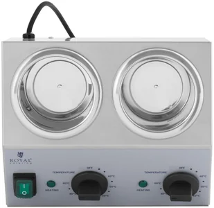 Royal Catering Podgrzewacz do sosów 2 x 1 l górny panel sterowania RCSW-13 - Piece, kotły  i płyty grzejne gastronomiczne - miniaturka - grafika 3