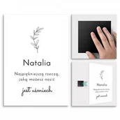 Plakaty - Pix4home Plakat metalowy Uśmiech L POS-L-02724 - miniaturka - grafika 1