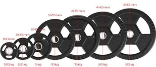HMS TOH20 CZARNY TALERZ OLIMPIJSKI ŻELIWNY 20 KG - Pozostały sprzęt siłowy - miniaturka - grafika 3