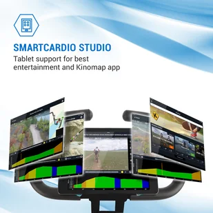 Capital Sports Capital Sports Azura M3 Pro Trenażer domowy, elastyczne taśmy, napęd paskowy, kolor czarny FIT17-Azura Plus - Trenażery rowerowe - miniaturka - grafika 10