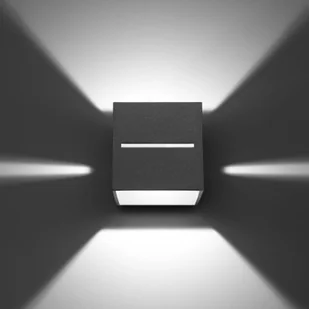 Sollux Lighting Lampa ścienna Top up/down, szary korpus - Lampy ścienne - miniaturka - grafika 3