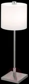 Lampy stojące - Knapstein lampa stołowa MERCY matowy nikiel - miniaturka - grafika 1