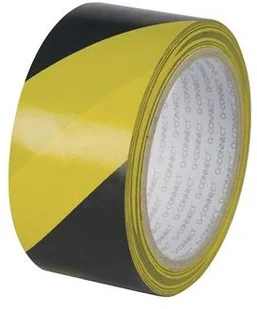 Q-CONNECT Taśma ostrzegawcza , 48mm, 20m, czarno-żółta KF04383 - Taśmy klejące - miniaturka - grafika 3