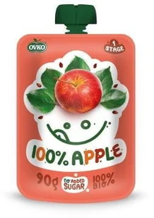 OVKO PRZECIER JABŁKOWY PO 6 MIESIĄCU ŻYCIA BIO 90g - OVKO 8586015178887 - Desery dla dzieci - miniaturka - grafika 3
