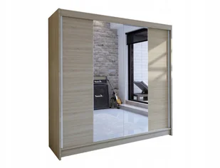 sypialniana Szafa Przesuwna z Lustrem Tedli II 180 - Szafy - miniaturka - grafika 3