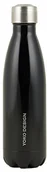 Pozostałe akcesoria barmańskie - YOKO DESIGN Yoko wzornictwo 1330 butelka termoizolacyjna, o podwójnych ściankach, ze stali nierdzewnej, 25,5 x 6,5 x 6,5 cm, czarny 1330 - miniaturka - grafika 1