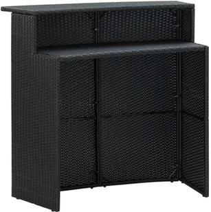 vidaXL 5-cz zestaw mebli barowych do ogrodu z poduszkami czarny 3064879 - Pozostałe meble ogrodowe - miniaturka - grafika 5