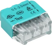Kostki, złączki, wtyczki - Geberit instalacyjna wciskana 3-przewodowa na drut 0,75-2,5mm2 IEC 300V/24A 10 szt. OR-SZ-8004/3/10 - miniaturka - grafika 1