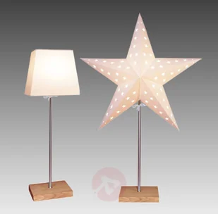 Best Season Lampa dekor Combi Pack - gwiazda i klosz brązowa - Lampy stojące - miniaturka - grafika 2