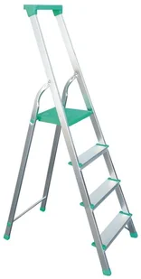 Drabex 996 99674665 Drabina wolnostojąca 6 stopniowa z półką i haczykiem wysokość robocza 3,29m) 74665-uniw - Drabiny - miniaturka - grafika 5