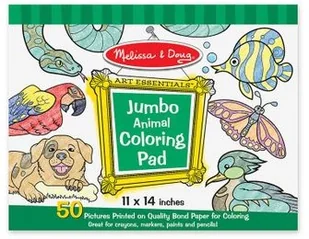Melissa&Doug Zestaw do kolorowania, jumbo zwierzęta 00077214200 - Przybory szkolne - miniaturka - grafika 3