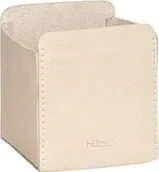 Akcesoria na biurko - Hübsch Organizer na biurko Hübsch 9 cm beżowy skóra naturalna 41206 - miniaturka - grafika 1