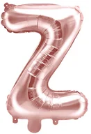 Balony i akcesoria - Party Deco Balon foliowy litera "Z" różowo-złota - 35 cm FB2M-Z-019R - miniaturka - grafika 1