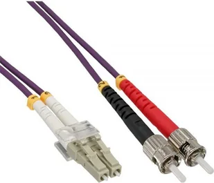 InLine 88502P LWL Duplex Cable (LC na ST wtyczka, OM4, 2 m) 4043718177981 - Kable światłowodowe - miniaturka - grafika 2