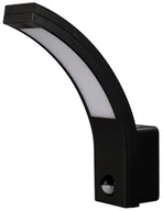 Lampy ogrodowe - Greenlux Kinkiet zewnętrzny LED SMD FALCO B 10W czujnik ruchu PIR czarny GXPS122 - miniaturka - grafika 1