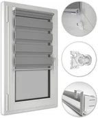 Rolety - Roleta Dzień Noc na wymiar Z Napinaczem 96x150 cm - miniaturka - grafika 1