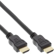 Adaptery i przejściówki - InLine kabel HDMI HDMI-High Speed z Ethernet Premium wtyczka/wtyczka czarny/złoty 5 m, 17507p 17507P - miniaturka - grafika 1