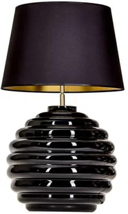 4concepts Stojąca LAMPA stołowa SAINT TROPEZ BLACK L215222229 nocna LAMPKA abażurowa do sypialni czarna L215222229 - Lampy stojące - miniaturka - grafika 4