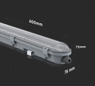 v-tac Oprawa Hermetyczna LED V-TAC SAMSUNG CHIP M-SERIES 36W 120cm 120LM/W CL VT-120036 4000K 4320lm - Oprawy, klosze i abażury - miniaturka - grafika 3