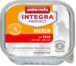Animonda Integra Protect Nieren dla kota smak cielęcina tacka 16x100g - Mokra karma dla kotów - miniaturka - grafika 2