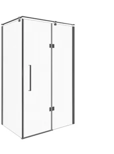 Sea Horse Kabina bezprofilowa jednodrzwiowa FRESH-LINE 120x90x195 lewa chrom BK248T09/12L - Kabiny prysznicowe - miniaturka - grafika 5