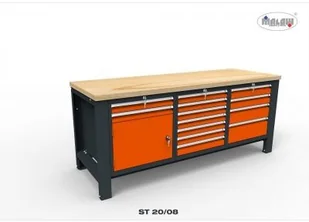 Malow Stół narzędziowy ST 20/08 "TRÓJKA" warsztatowy metalowy na klucz ST20/08 - Stoły warsztatowe Malow Stół narzędziowy ST 20/08 "TRÓJKA" warsztatowy metalowy na klucz ST20/08 - Stoły warsztatowe - miniaturka - grafika 1