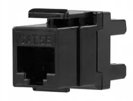 Pozostałe akcesoria sieciowe - Mediabox 45x45 Keystone RJ45 Utp 5e czarny Neku - miniaturka - grafika 1