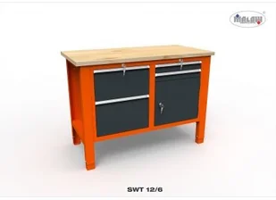 Malow Stół narzędziowy SWT 12/06 "DWÓJKA" do warsztatu blat sklejka SWT12/06 - Stoły warsztatowe Malow Stół narzędziowy SWT 12/06 "DWÓJKA" do warsztatu blat sklejka SWT12/06 - Stoły warsztatowe - miniaturka - grafika 1