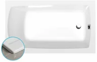 Wanny - Polysan LILY SLIM wanna prostokątna 120x70x39cm biała 25111S - miniaturka - grafika 1