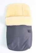 Akcesoria do wózków - Kaiser Naturfellprodukte Wełniany śpiworek "Natty" w kolorze antracytowym - 85 x 45 cm - miniaturka - grafika 1