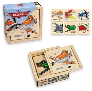 Brimarex Sp. z o.o. Układanka drewniana Samoloty - Układanki dla dzieci - miniaturka - grafika 2