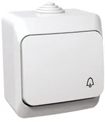 Dzwonki i gongi - Schneider CEDAR-PLUS-Przycisk-""dzwonek""-IP44-biały WDE000512 - miniaturka - grafika 1