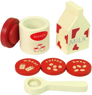 Import LEANToys Drewniany Ekspres do Kawy Akcesoria Kuchnia Dzieci LT-10185-0 - Zabawki AGD - miniaturka - grafika 3