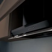 Okapy kuchenne - Falmec Virgola 120 Czarny - miniaturka - grafika 1