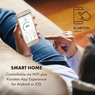 Klarstein Klarstein Cosmic Beam Smart 24, promiennik podczerwieni, 2400 W, sterowanie przy użyciu aplikacji, biały ACO7-CosmicBeSm24-WH - Ogrzewanie przenośne Klarstein Klarstein Cosmic Beam Smart 24, promiennik podczerwieni, 2400 W, sterowanie przy użyciu aplikacji, biały ACO7-CosmicBeSm24-WH - Ogrzewanie przenośne - miniaturka - grafika 4