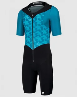 ASSOS ASSOS Strój triathlonowy męski TRIATOR SS SPEEDSUIT Adamant Blue - Bielizna sportowa męska - miniaturka - grafika 5
