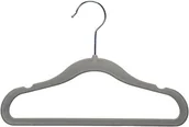Wieszaki i stojaki - AmazonBasics Kids Velvet Hangers, szary, 30 AQ-K0011 - miniaturka - grafika 1