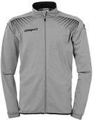 Kurtki i kamizelki sportowe męskie - uhlsport uhlsport Męska kurtka GOAL CLASSIC, ciemnoszara melanż/czarna, XXL 100516305 - miniaturka - grafika 1