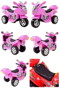 Super-Toys Motorek  dla maluszka różowy - Pojazdy elektryczne dla dzieci - miniaturka - grafika 7