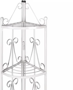 vidaXL Stojak na roliny, kwietnik, biay - Kwietniki - miniaturka - grafika 4