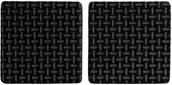 Meble modułowe i akcesoria - Vorel Podkładki z pianki 85x85mm czarne 2szt. // - 74898 - miniaturka - grafika 1