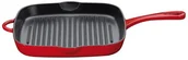 Patelnie - Kuchenprofi Kuchenprofi PROVENCE Patelnia Żeliwna Grillowa 26 cm Czerwona 0407801426 - miniaturka - grafika 1