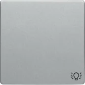 Wyłączniki światła i elektryczne - Hager sp. z o.o. Q.1/Q.3 Klawisz z nadrukiem symbolu światło do łącznika 1-klawiszowego alu aksamit lakierowany 16206044 - miniaturka - grafika 1
