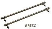Akcesoria i części do okapów - Smeg KITKCO boczne relingi i logo w kolorze mosiężnym - miniaturka - grafika 1